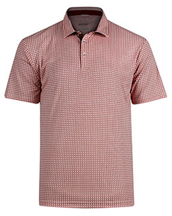 Swannies Golf SW2200 Men's Tanner Printed Polo at BigNTallApparel