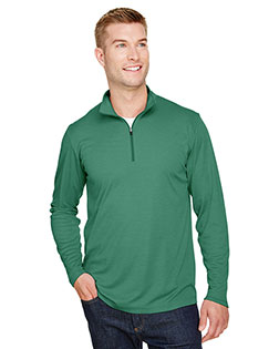 Team 365 TT31H Men's Zone Sonic Heather Performance Quarter-Zip at BigNTallApparel