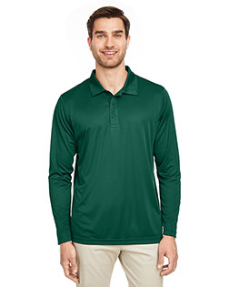 Team 365 TT51L Men's Zone Performance Long Sleeve Polo In Big & Tall Sizes