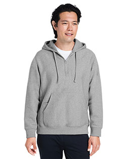 Team 365 TT97  Unisex Zone HydroSport™  Heavyweight Quarter-Zip Hooded Sweatshirt