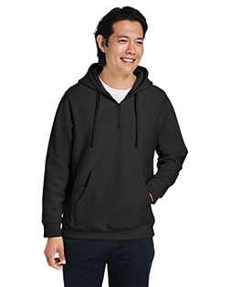 Team 365 TT97 Unisex Zone HydroSport™ Heavyweight Quarter-Zip Hooded Sweatshirt In Big & Tall Sizes