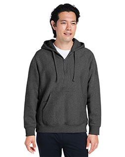 Team 365 TT97 Unisex Zone HydroSport™ Heavyweight Quarter-Zip Hooded Sweatshirt