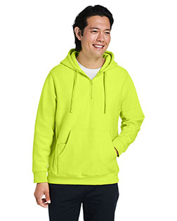 Team 365 TT97 Unisex Zone HydroSport™ Heavyweight Quarter-Zip Hooded Sweatshirt