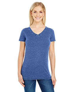 Threadfast Apparel 208B Ladies' Vintage Dye Short-Sleeve V-Neck T-Shirt