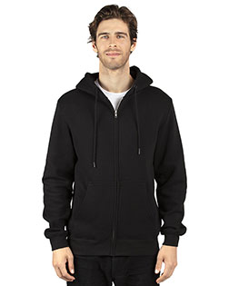 Threadfast Apparel 320Z Men Unisex Ultimate Fleece Full-Zip Hooded Sweatshirt at BignTallApparel