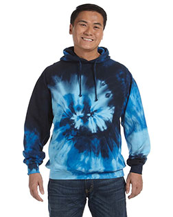 Adult CD877 Tie-Dyed Pullover Hooded Sweatshirt at BignTallApparel