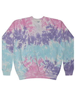 Tie-Dye H8100 Men Adult 8.5 oz., 80/20 crew neck fleece at BigNTallApparel