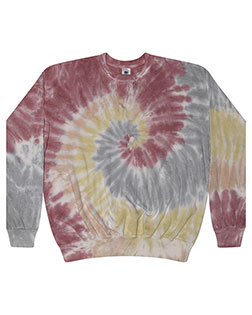 Tie-Dye H8100 Men Adult 8.5 oz., 80/20 crew neck fleece at BignTallApparel