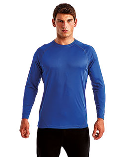 TriDri TD050 Unisex Panelled Long-Sleeve Tech T-Shirt In Big & Tall Sizes