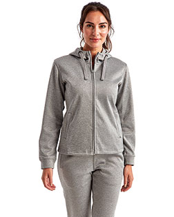 TriDri TD498 Ladies' Spun-Dye Full-Zip Hooded Sweatshirt at BigNTallApparel