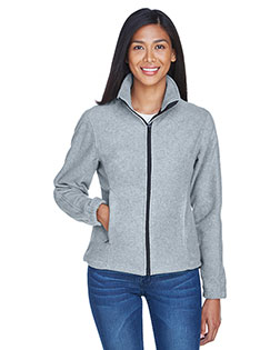 Ultraclub 8481 Women Iceberg Fleece Fullzip Jacket at BigNTallApparel