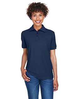 Ultraclub 8541 Women Whisper Pique Polo at BigNTallApparel
