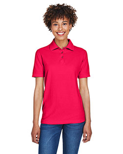 Ultraclub 8541 Women Whisper Pique Polo In Big & Tall Sizes