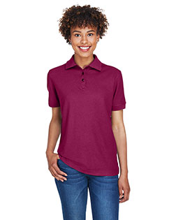 Ultraclub 8541 Women Whisper Pique Polo In Big & Tall Sizes