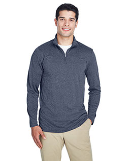 UltraClub 8618 Men 's Cool & Dry Heathered Performance Quarter-Zip