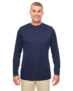 UltraClub 8622 Men 's Cool & Dry Performance Long-Sleeve Top at BigNTallApparel
