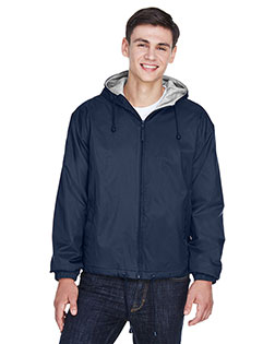 Ultraclub 8915 Men Fleece Lined Jacket at BigNTallApparel