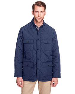 UltraClub UC708 Men's Dawson Quilted Hacking Jacket at BigNTallApparel
