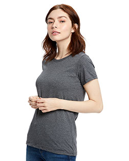 US Blanks US100R  Ladies' Short-Sleeve Recover Yarn Crewneck