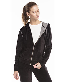 US Blanks US565  Ladies' Velour Full-Zip Hoodie