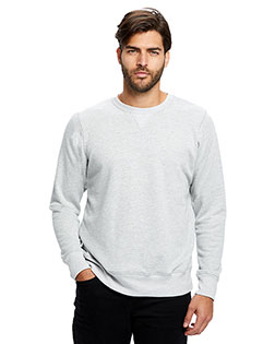 US Blanks US8000  Men's Long-Sleeve Pullover Crew