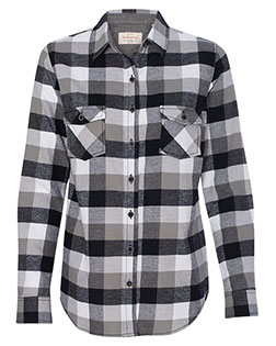 Weatherproof W164761 Women's Vintage Brushed Flannel Long Sleeve Shirt at BigNTallApparel