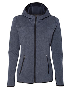 Weatherproof W18700  Women's HeatLast™ Fleece Tech Full-Zip Hooded Sweatshirt at BigNTallApparel