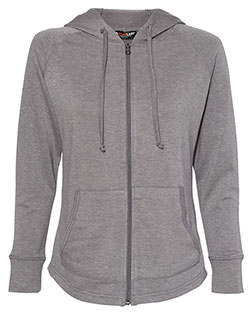 Weatherproof W20121 Women’s HeatLast™ Fleece Faux Cashmere Full-Zip Hooded Sweatshirt at BigNTallApparel