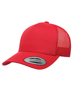 Yupoong 6506 Men Adult 5-Panel Retro Trucker Cap at BigNTallApparel