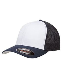 Yupoong 6511W  Flexfit Trucker Mesh with White Front Panels Cap