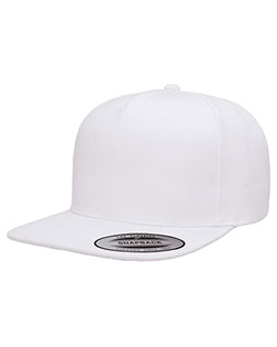 Yupoong YP5089  Adult 5-Panel Structured Flat Visor Classic Snapback Cap